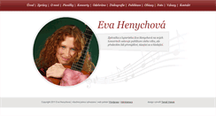 Desktop Screenshot of evahenychova.cz